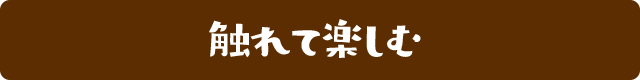 触れて楽しむ 見出し