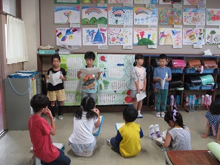 南小泉小学校weblog19 町探検の発表会