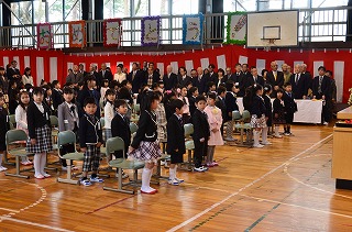 68名の新1年生 68名の新1年生