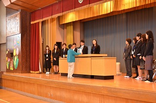 着任式…お迎えの言葉 着任式…お迎えの言葉